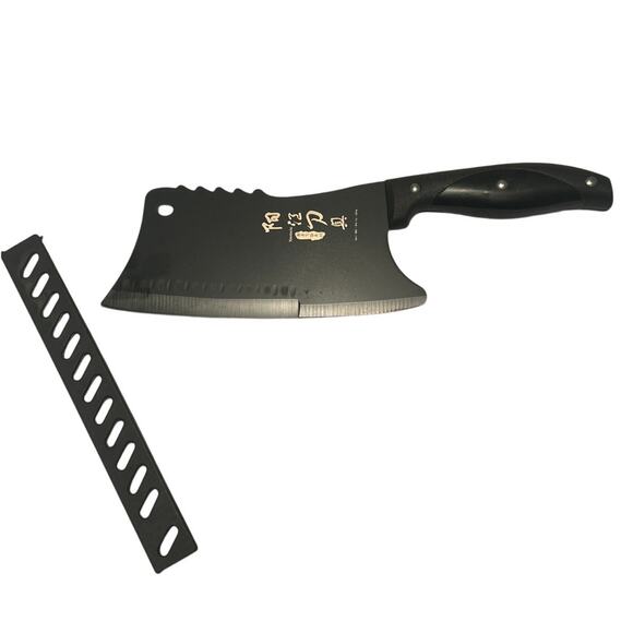 New in Box Meat Cleaver Cutlery Blade Guard 12" Comfort Handle Knife - Picture 3 of 4